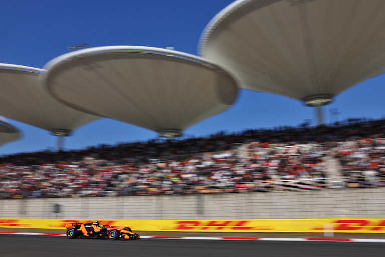 F1-Champion Lando Norris blieb im Qualifying zum China-GP nicht fehlerfrei