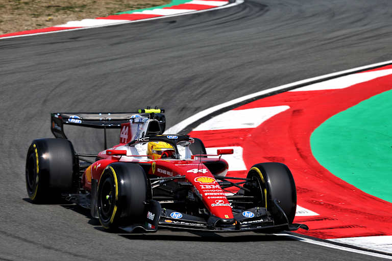 Lewis Hamilton im Ferrari