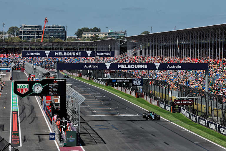 Sieht so der Australien-GP aus? George Russell alleine auf weiter Flur