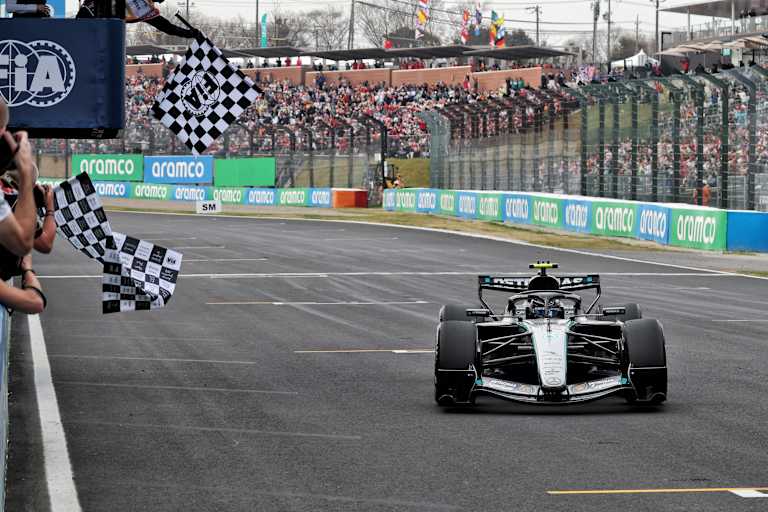 Kimi Antonelli fuhr in Suzuka als Erster über die Ziellinie