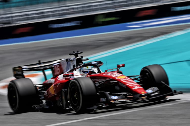 Charles Leclerc (Ferrari) war im einzigen Training der schnellste Mann