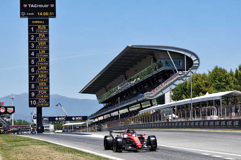 Charles Leclerc in Spanien