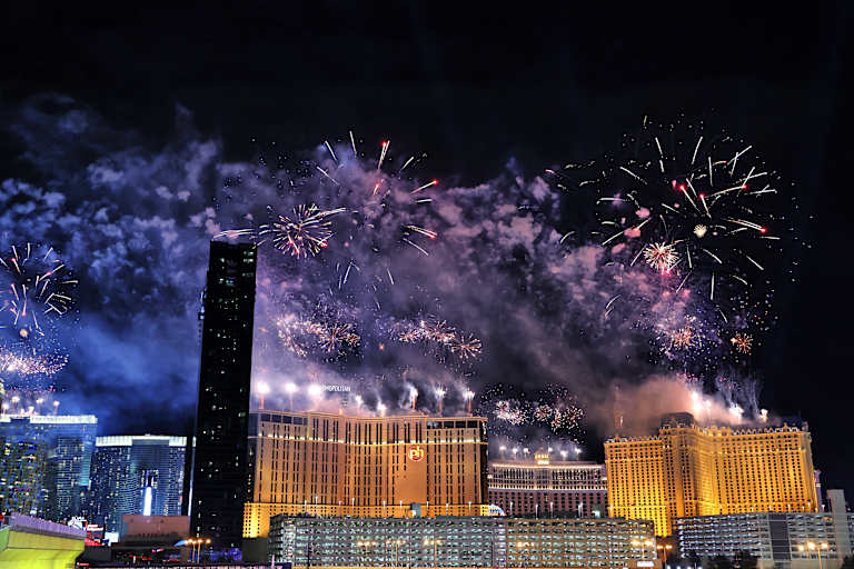 Feuerwerk nach dem Las-Vegas-GP 2025