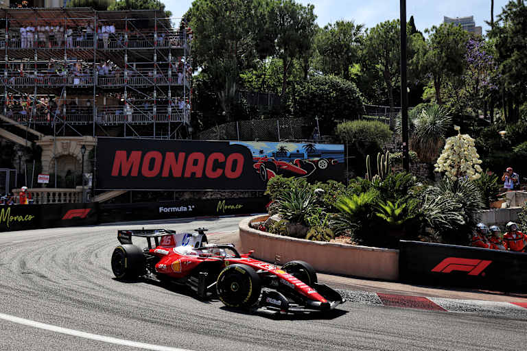 Da fuhr er noch: Charles Leclerc in Monaco