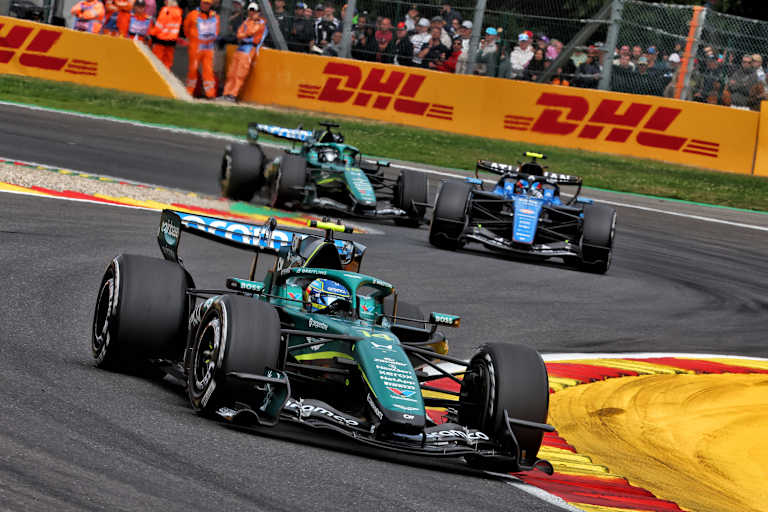 Der Aston Martin von Fernando Alonso in Spa