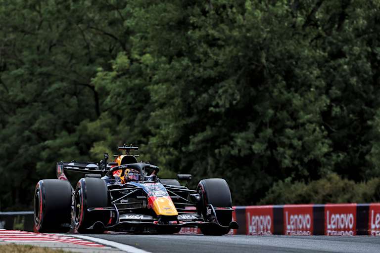Max Verstappen unterwegs auf dem Hungaroring
