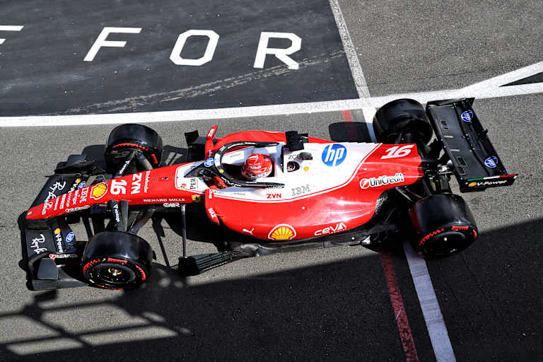 Charles Leclerc im Ferrari
