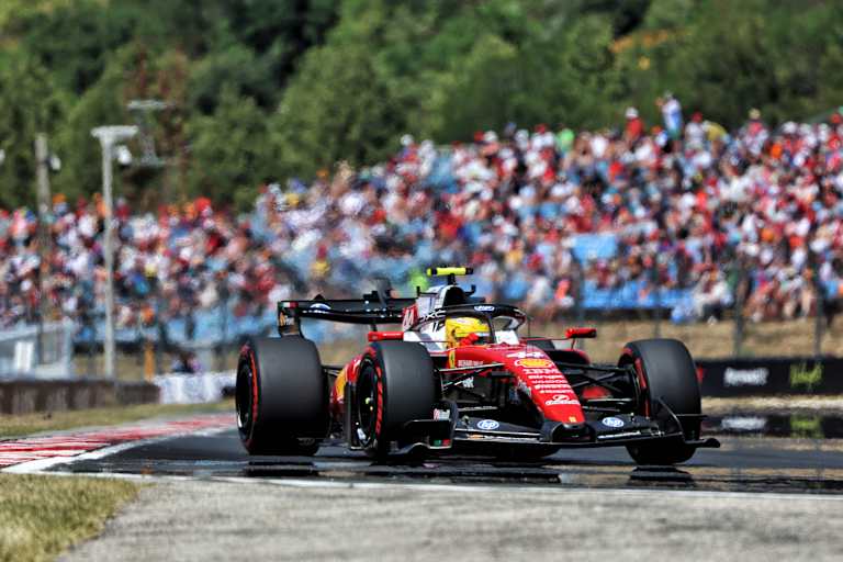 Lewis Hamilton im Ferrari