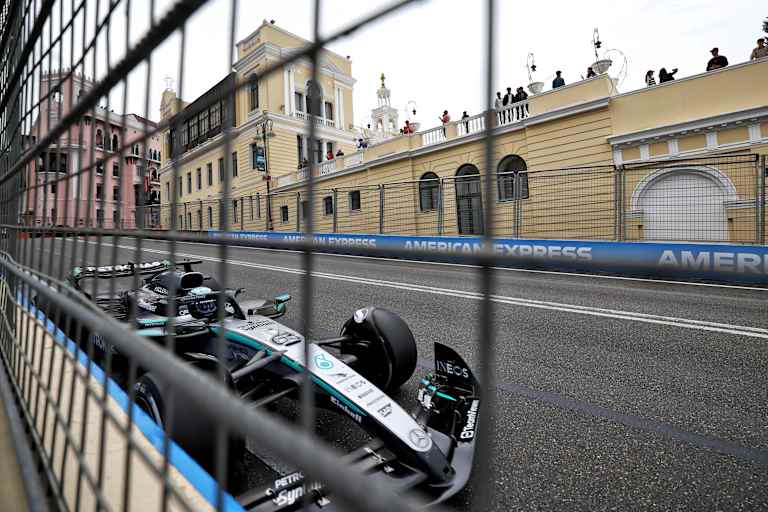 In Baku sind die Wände immer gefährlich nah: George Russell 2025