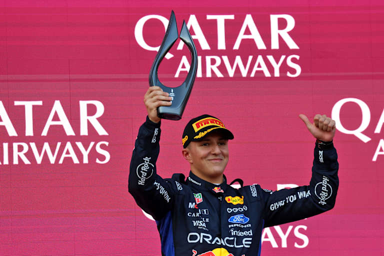 Isack Hadjar holte in Baku sein drittes Podium