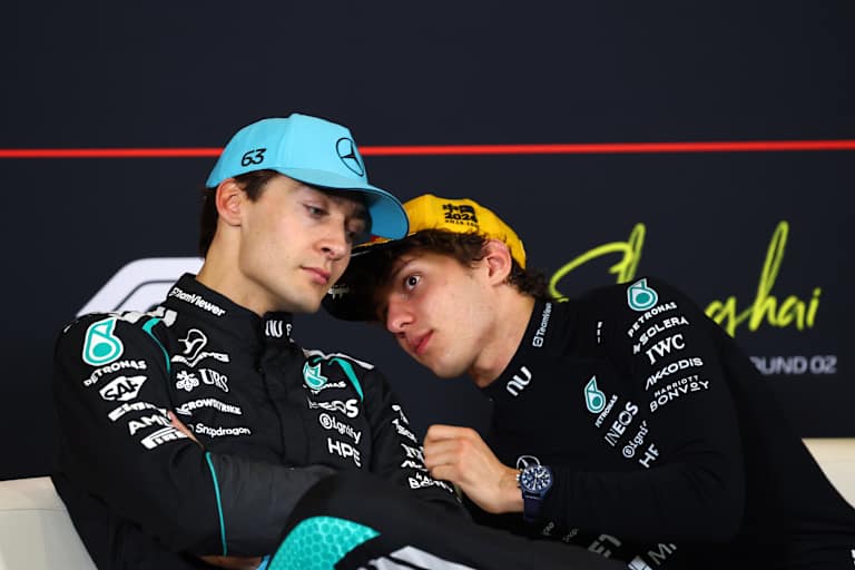 George Russell und Kimi Antonelli