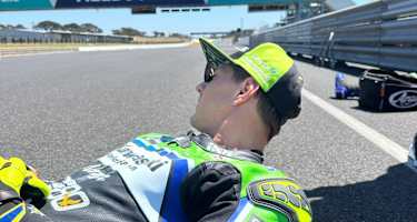 Dominique Aegerter am Boden