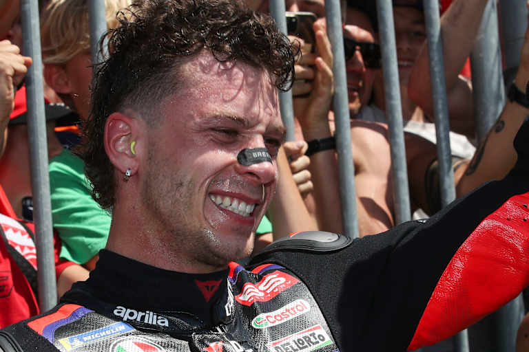 Überglücklich: Marco Bezzecchi siegte in Mugello