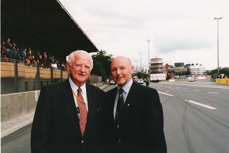 Zwei ADAC-Macher: Ex-DMSB-Präsident Lyding (li.) mit Gottlieb 1996