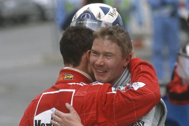 Michael Schumacher und Mika Häkkinen