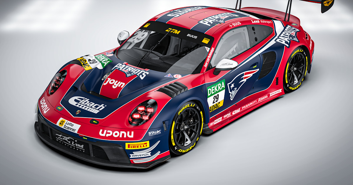 DTM Meets NFL: Land-Motorsport Porsche to Race in New England Patriots Livery at Hockenheim Finale