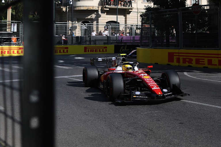 Lewis Hamilton im Ferrari