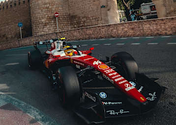 Lewis Hamilton im Ferrari
