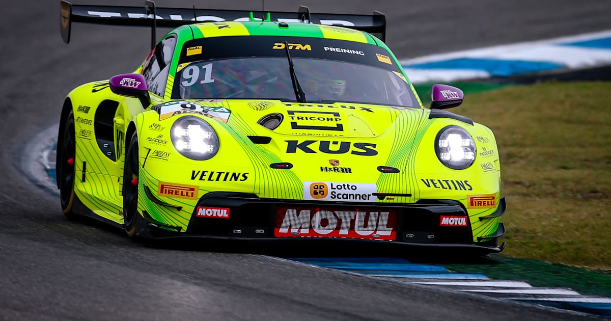 DTM championship leader Thomas Preining sets another fastest time in ...