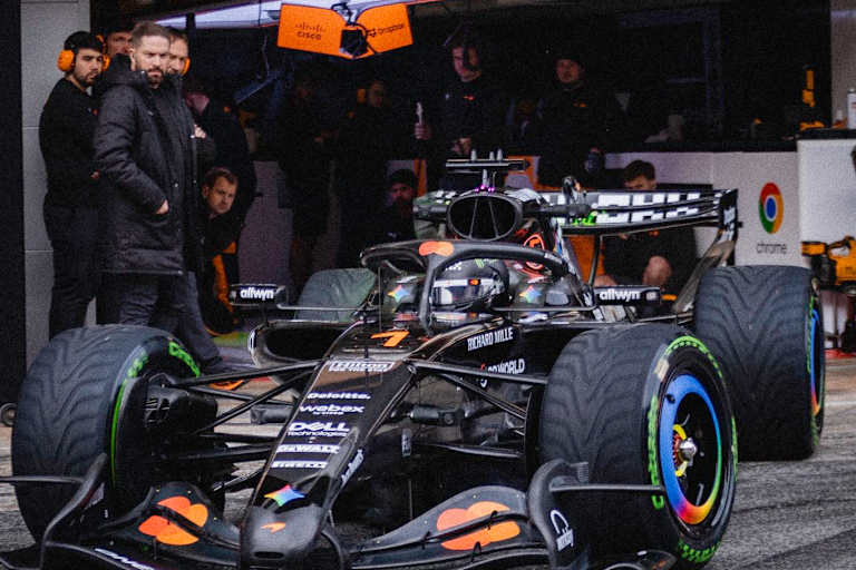 Weltmeister Lando Norris im McLaren MCL40