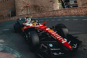 Lewis Hamilton im Ferrari