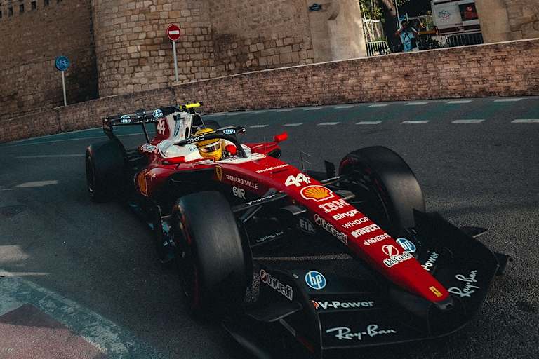Lewis Hamilton im Ferrari