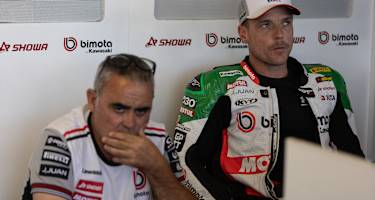 Pere Riba und Alex Lowes (Bimota)