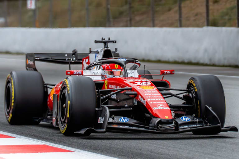 Charles Leclerc im Ferrari