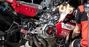 Blick auf die Ducati Panigale V4R