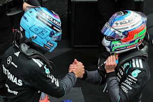 George Russell und Kimi Antonelli