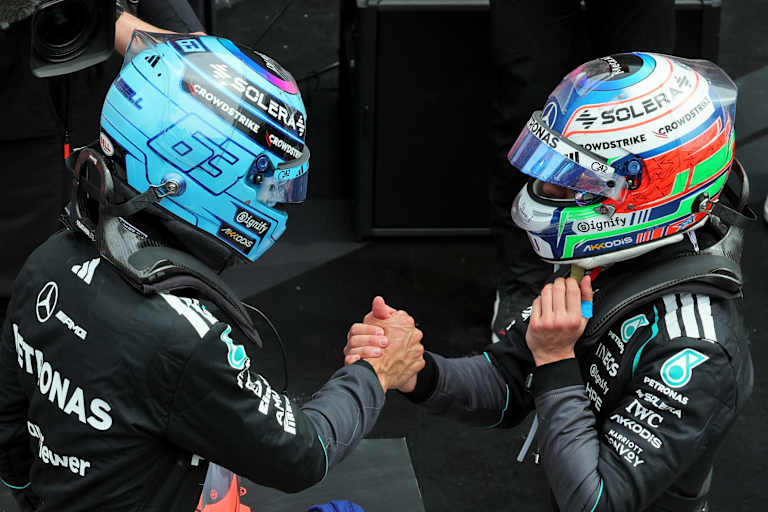 George Russell und Kimi Antonelli