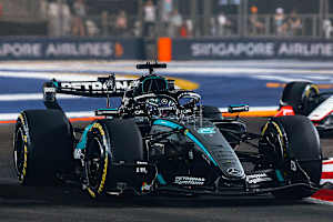 George Russell im Mercedes