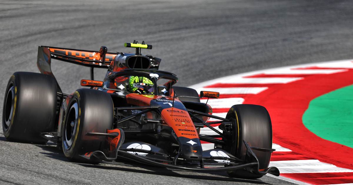 2-Training-Barcelona-Norris-1-Verstappen-P6-Hamilton-Ferrari-in-Sorge