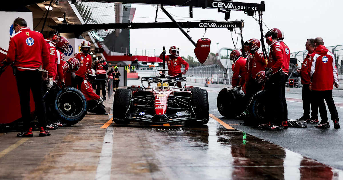 Testauftakt-in-Barcelona-Produktiver-Tag-f-r-Ferrari-Star-Lewis-Hamilton