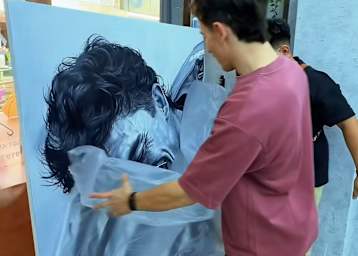 Marc Marquez enthüllte sein Porträt in Madrid