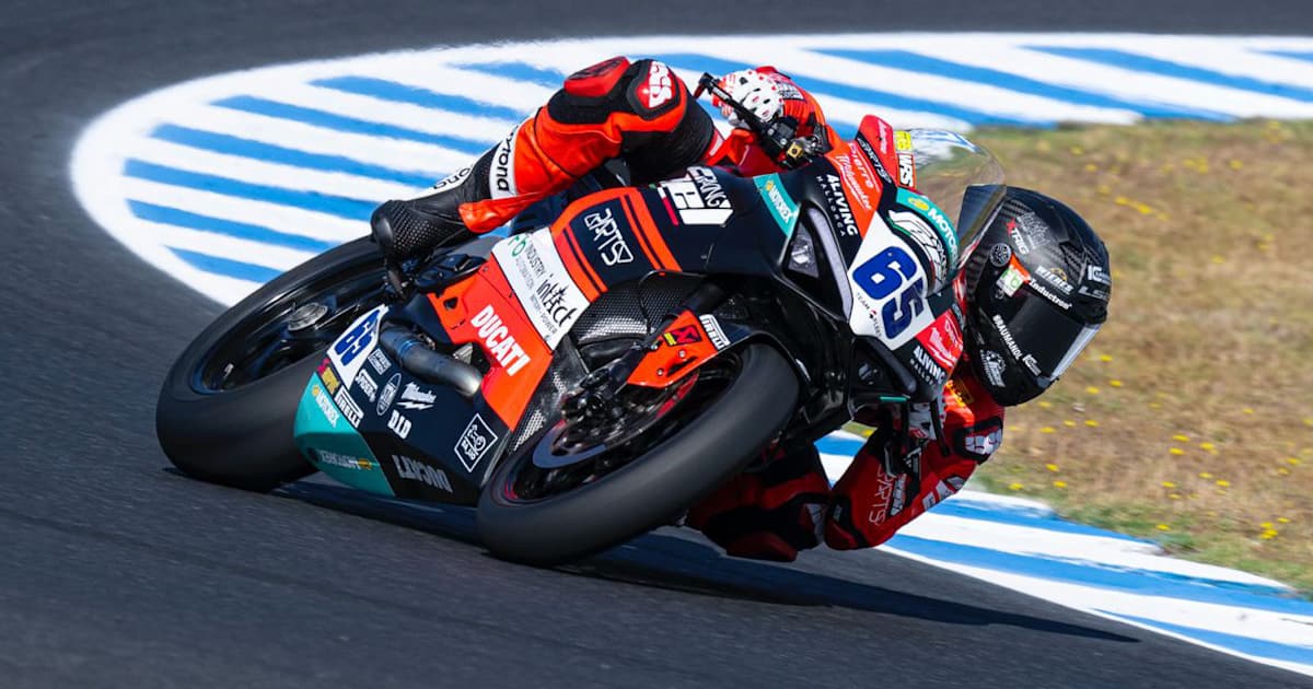 Australien, Supersport-Test, Session 1: Philipp Öttl 3., Aegerter hinten