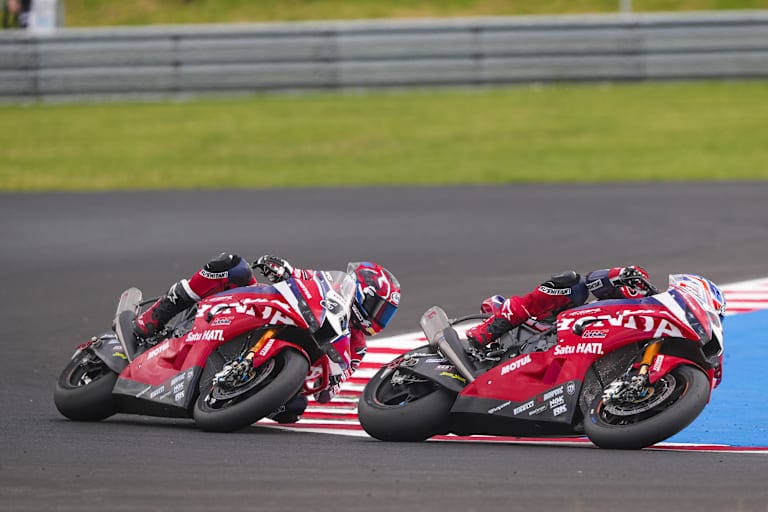 Die Honda-Piloten kämpften in Most gegeneinander
