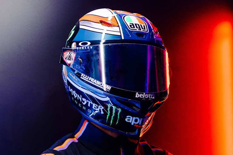 Marco Bezzecchi mit seinem Zanardi-Sonderhelm für Mugello