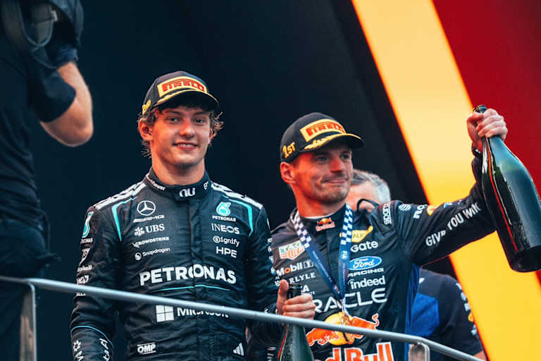 Kimi Antonelli und Max Verstappen