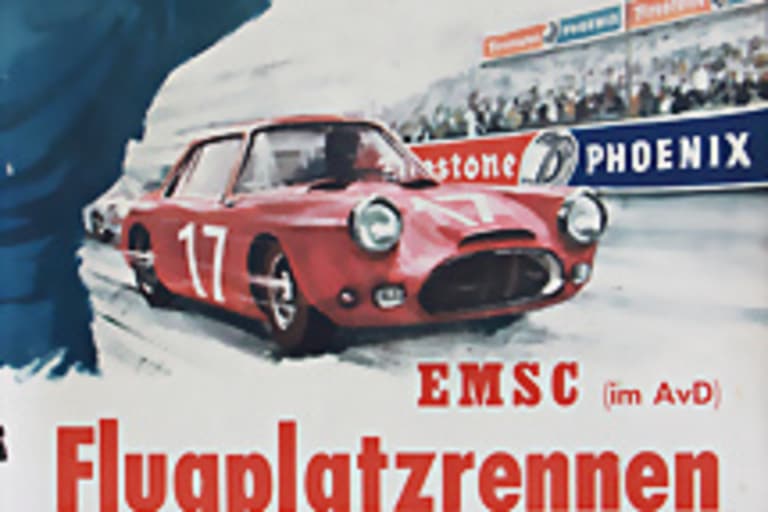 Für 3 D-Mark einen Tag Racing: Programmheft Trierer Flugplatzrennen 1964 