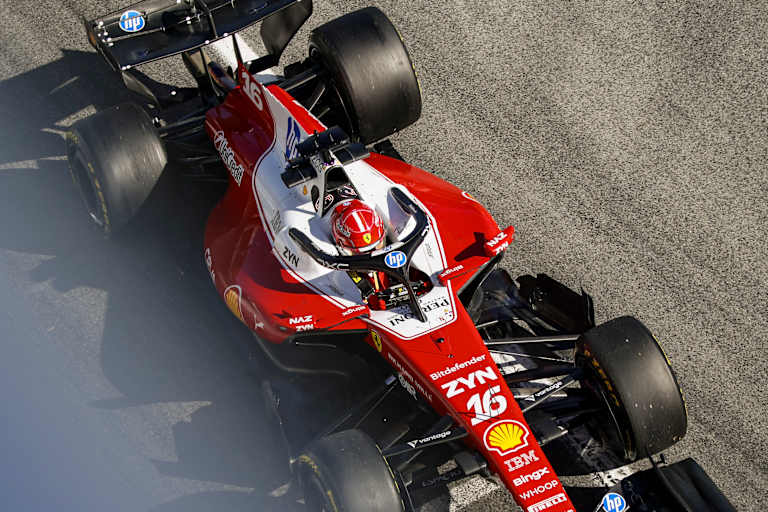 Charles Leclerc im Ferrari