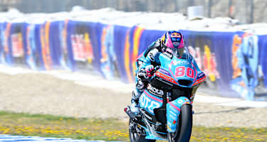 David Alonso bei seiner Aufholjagd in Jerez