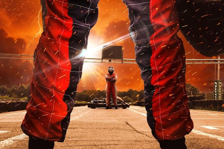 Wer war der geheimnisvolle Fahrer auf der Kartbahn?