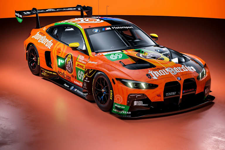 Der BMW M4 LMGT3 Evo vom Team WRT für das Event in Fuji