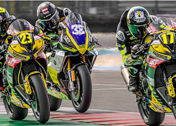 In der Sportbike kann es schon mal eng werden