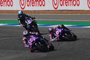 Als Toprak stürzte, lag er direkt hinter Miller und vor Quartararo