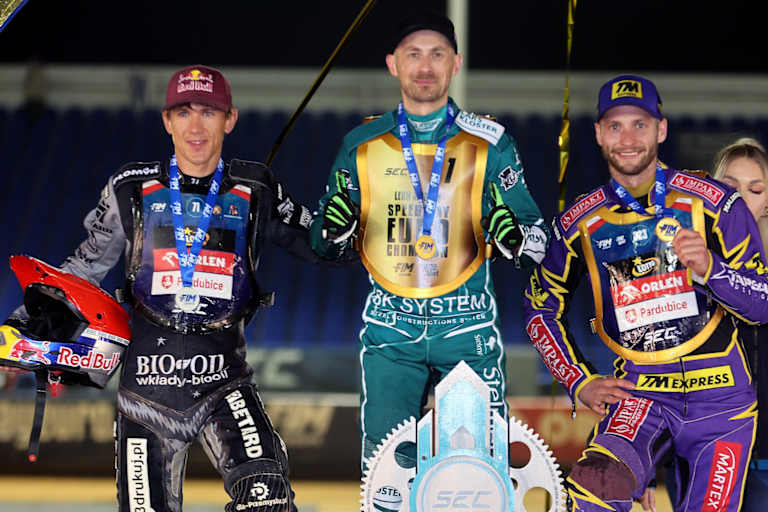 Die Top-3 der EM (v.l.): Janowski, Madsen und Woryna
