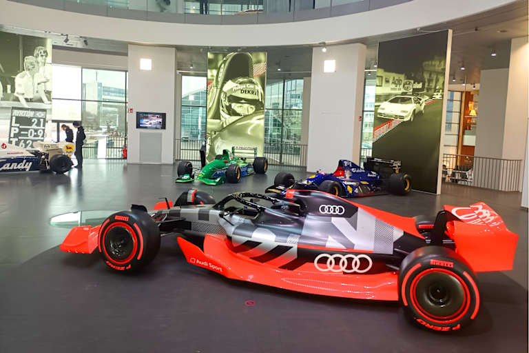 Bei der Audi-Sonderausstellung kommen die Formel-1-Fans auf ihre Kosten