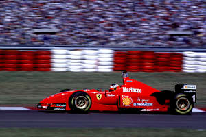 Michael Schumacher 1996 im Ferrari F310