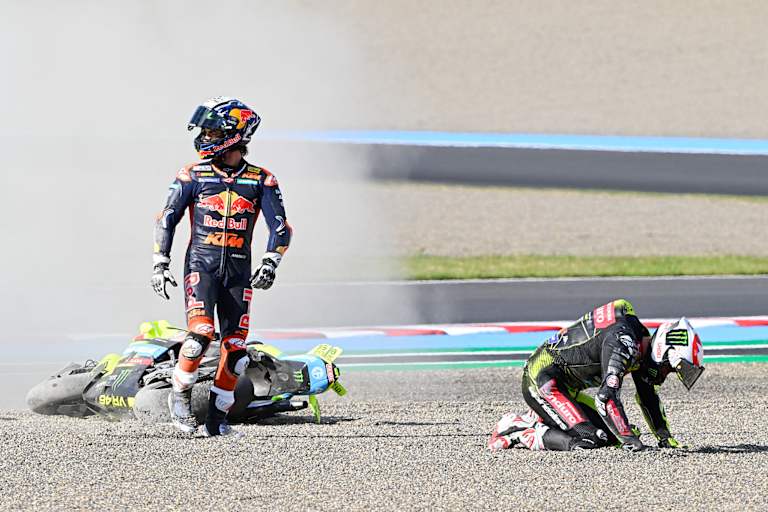 Acosta und Di Giannantonio wurden von Marquez unsanft ins Aus befördert
